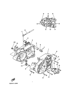 TY175 Картер двигателя