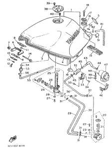FZR750 Топливный бак