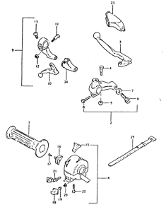 DR400 Left handle switch