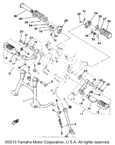 XS400E Stand - footrest