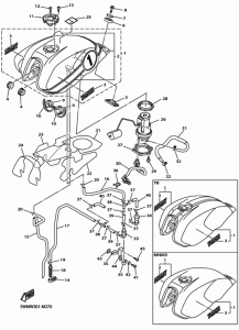 XJR1300 Топливный бак