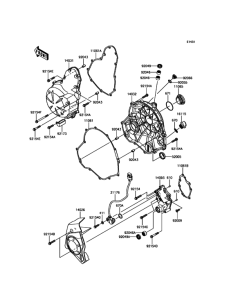 KLE650 Крышки двигателя