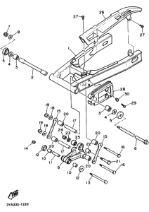 FJ1200 FJ1200B Задний рычаг и подвеска
