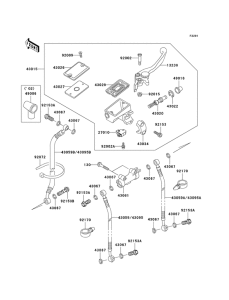 ZX600 Передний тормозной цилиндр