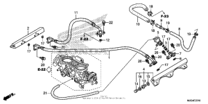 GL1800B Throttle body (tubing)