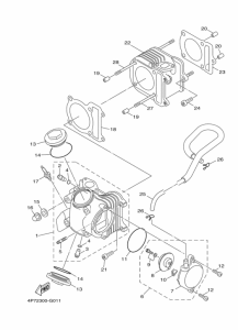 XC125E Головка цилиндров