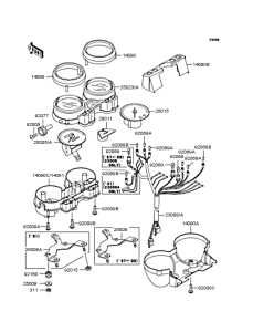 ZR400 Спидометр