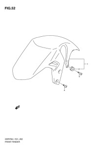 GSR750 Переднее крыло