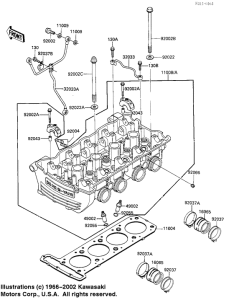 ZX900 Головка цилиндров