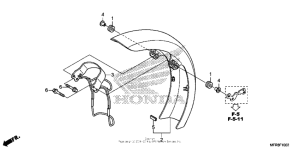 VT1300CX Front fender (3)