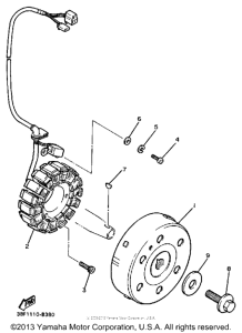 FZR400SUC Генератор