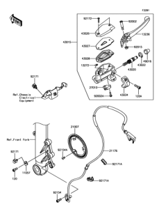EX650 フロントマスタシリンダ