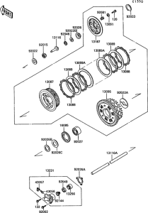 ZX1000 Сцепление