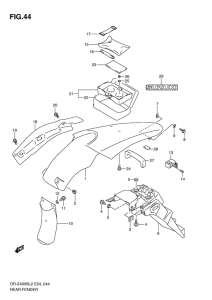 DR-Z400 Заднее крыло