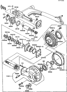 Z550 Drive shaft / final gear(1 / 2)(z550-g2--g5)