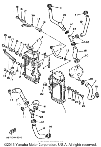 YZ125N Radiator - hose