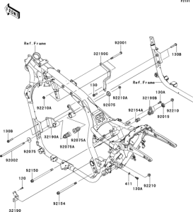 VN1700 Рама ,крепежные детали