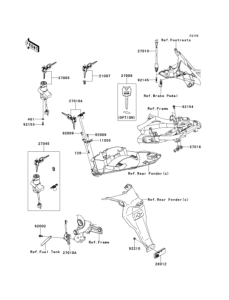 EX400 Замок зажигания