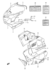 GSX-R750 Cowling body