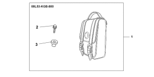 VT750C Leather backrest bag