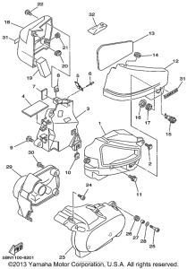 XVS650A Боковые обтекатели