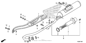 CRF80F Глушитель