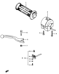 GSX750 Right handle switch