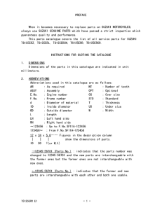 TS125 Catalog preface