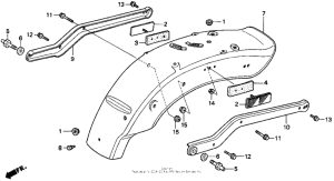CMX250C Задний бампер