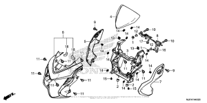 CTX700N Kрышка фары