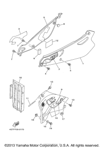 YZ80M1 Боковые обтекатели