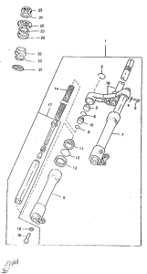 CW50RS Передняя вилка