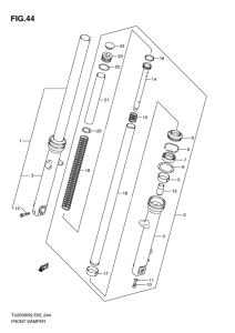 TU250 Передняя вилка