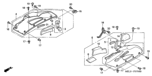  Обтекатель средняя часть