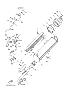 YP250 Выхлопная система