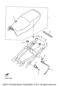 XJ600SK Сиденье