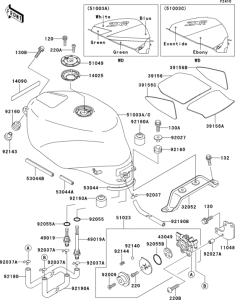 ZX750 Fuel tank(1 / 2)(zx750-l1)
