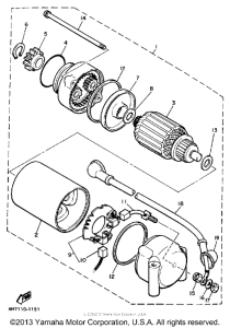 XJ650LJ Стартер