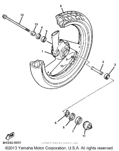 FZR600RD Переднее колесо