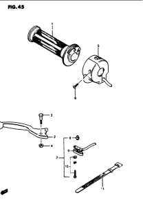 GS1100 Right handle switch
