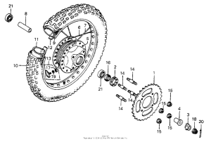 MR175 Переднее колесо