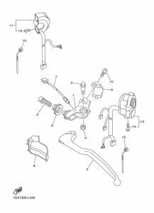 WR450F Interruptor  manillar&palanc