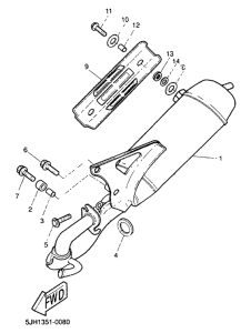 EW50 Выхлопная система