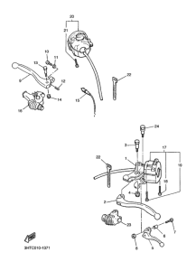 SR400 ﾊﾝﾄﾞﾙｽｲﾂﾁ & ﾚﾊﾞｰ