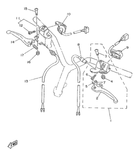 YA50R Handle switch. lever