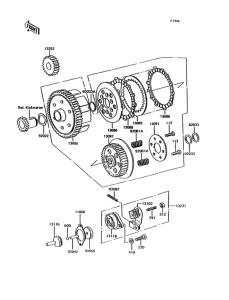 KH125 Сцепление