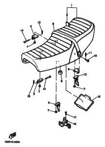 XJ550 Сиденье