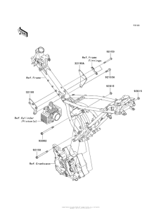 AX125 Крепление двигателя