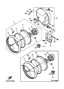 XV1100 XV1100K Phare