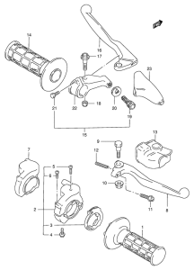 RM250 Рулевой рычаг